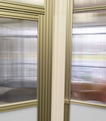 Temporary Walls for hospital equipment