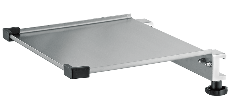 Shelf With 2 Rail Clamps, Edge Protection Shelf With 2 Rail Clamps, Edge Protection for Hospital Equipment