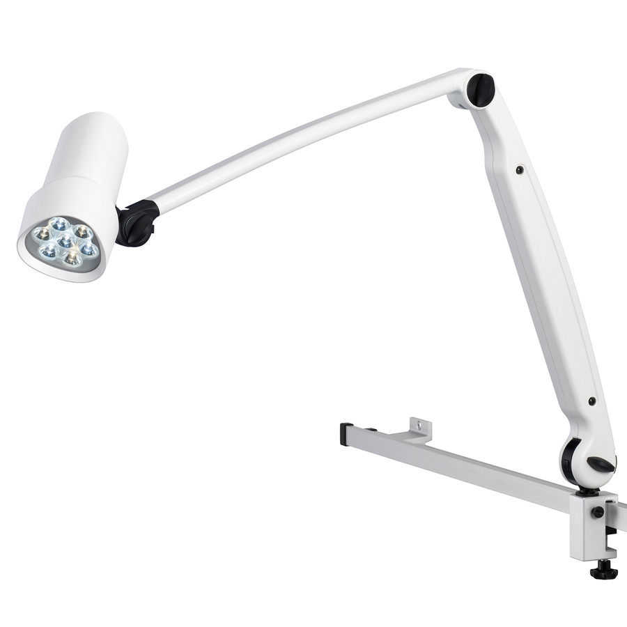 Halux Led N50 Exam Light Color Change, Dimming, Double Arm – Rail Mount Halux led n50 exam light color change, dimming, double arm rail mount - Hospital Equipment.