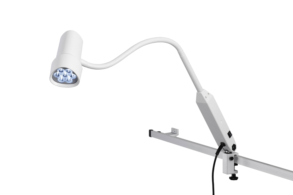 Halux Led N50 Exam Light Gooseneck – Rail Mount Hospital equipment exam light gooseneck – rail mount