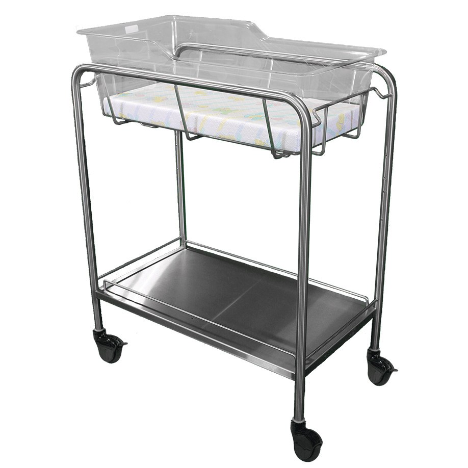 Bassinet_NB-SSxB_Stainless-Steel-with-Bottom-Shelf-Rails Bassinet_NB-SSxB_Stainless-Steel-with-Bottom-Shelf-Rails
