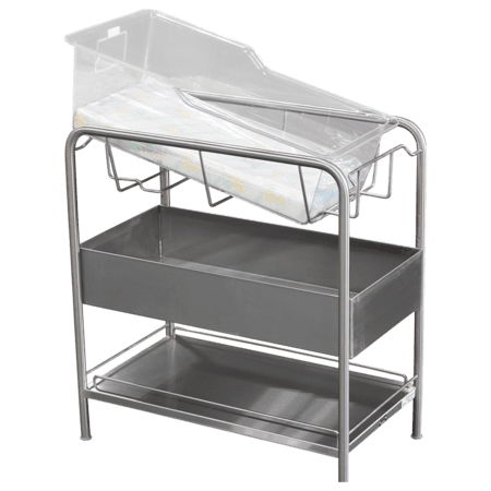 Bassinet_NB-SSxP_Stainless-Steel-with-Open-Bin-Shelf Bassinet_NB-SSxP_Stainless-Steel-with-Open-Bin-Shelf