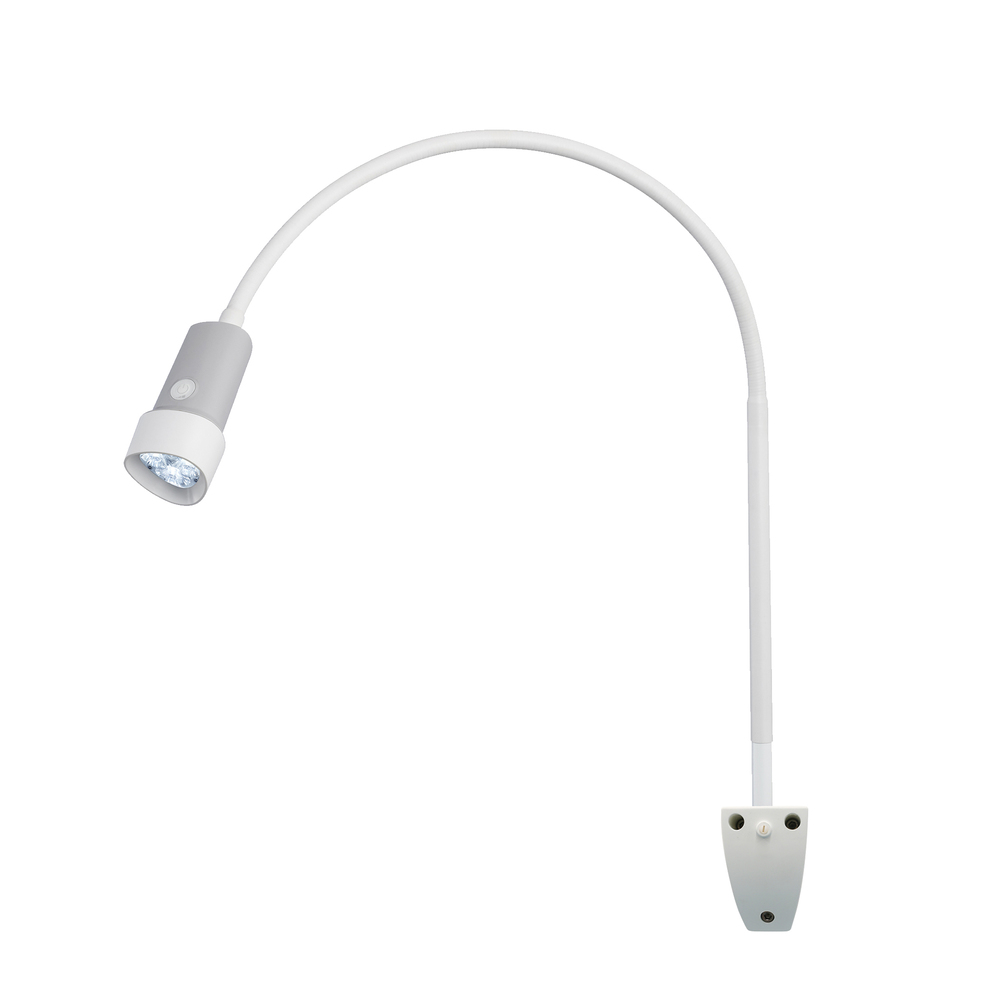 Halux Exam Light Gooseneck, Dimmable, Rear Mount, Wall Mount Hospital equipment exam light gooseneck, dimmable, rear mount, wall mount.